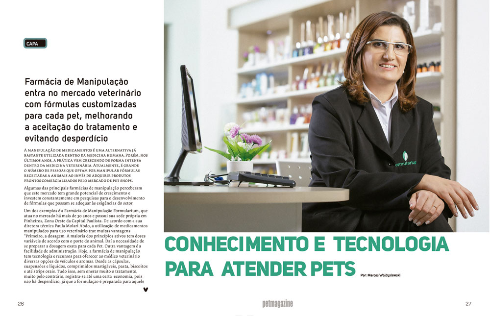 Formularium é destaque no mercado veterinário