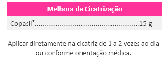 Copasil no processo de cicatrização