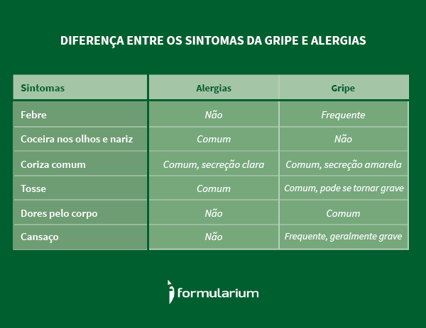 É importante saber a diferença entre os sintomas para buscar o tratamento para alergia ou gripe adequado É importante saber a diferença entre os sintomas para buscar o tratamento para alergia ou gripe adequado