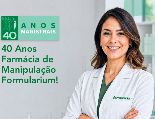 Formularium 40 anos, qualidade reconhecida por hospitais, presente também em cada fórmula personalizada.